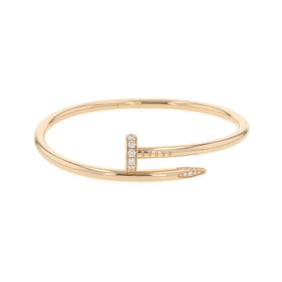 Cartier Bracelet Juste un Clou Classic Diamond 32P Total 0.58ct 18KPG Pink Gold Size 17 B6048517