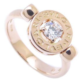 BVLGARI Diamond Flip Ring #51 AN853336 K18PG Pink Gold 293622
