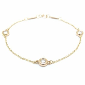 TIFFANY&Co. Tiffany by the Yard Bracelet 3P Diamond 750PG Pink Gold K18RG Rose 293678