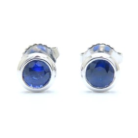 TIFFANY&Co. Tiffany Color by the Yard Earrings Sapphire Elsa Peretti Pt950 Platinum 293587