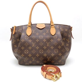LOUIS VUITTON Louis Vuitton Monogram Turen MM M48814 Handbag 2Way Brown 352424