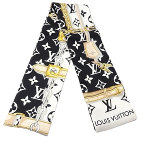 LOUIS VUITTON Louis Vuitton Scarf M78656 Confidential Black 181384