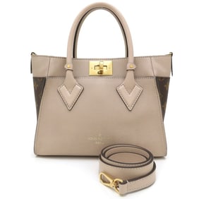 LOUIS VUITTON Louis Vuitton Monogram On My Side PM M57729 Handbag 2Way Greige Brown 352426