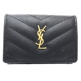 Yves Saint Laurent SAINT LAURENT PARIS Saint Laurent Paris Tri-fold Wallet Origami Tiny Leather