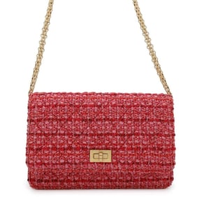 Chanel Chain Wallet 2.55 Tweed CHANEL