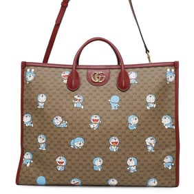 Gucci Tote Bag Mini GG Supreme Doraemon Collaboration 653952 GUCCI 2way Shoulder