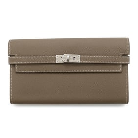 Hermes Long Wallet Kelly Etoupe Epson Y Stamp