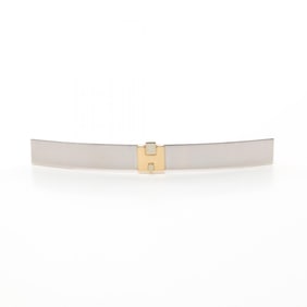 Hermes HERMES Irene Barrette Stainless Steel GP (Gold Plated) Women's Silver Gold
