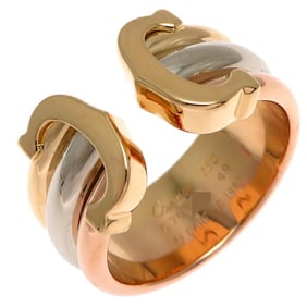 Cartier #49 2C Ladies Ring, 750 Yellow Gold, Size 10.5