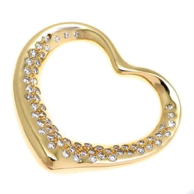 Tiffany Diamond Heart Women's Pendant in 18k Yellow Gold