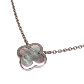 Van Cleef & Arpels Pure Alhambra Women's Necklace VCARA39600 750 White Gold