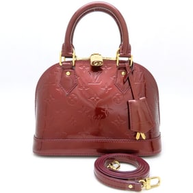 LOUIS VUITTON Louis Vuitton Vernis Alma BB M91676 Handbag 2Way Rouge Fauvist 352428