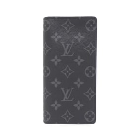 Louis Vuitton Monogram Eclipse Portefeuille Brazza M61697 Wallet