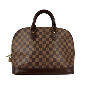 Louis Vuitton LOUIS VUITTON Handbag Damier Alma Canvas Brown Gold Women's M51131 z5092