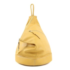 LOEWE Backpack Anagram Leather Mustard Gold Women's e60315a