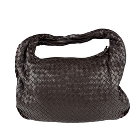 Bottega Veneta Shoulder Bag Intrecciato Leather Dark Brown Women's z5133