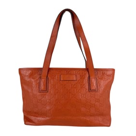 GUCCI Handbag Leather Orange Women's 211138 z5190