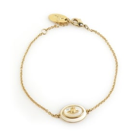 Vivienne Westwood bracelet metal gold x white r10545a