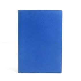 Hermes HERMES notebook cover leather blue men's women's e60345a