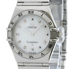 Polished OMEGA Constellation My Choice MOP Quartz Ladies Watch 1571.71 BF582840