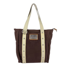 Louis Vuitton LOUIS VUITTON Tote Bag CUP Cabas MM Canvas Brown Ivory Silver Women's M80663 z5083
