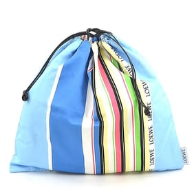 LOEWE DRAWSTRING POUCH Canvas Bag Blue Multicolor Women's e60319a