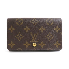 Louis Vuitton LOUIS VUITTON Bi-fold wallet Monogram Portemonnay Bi-Tresor canvas Brown Gold Women's