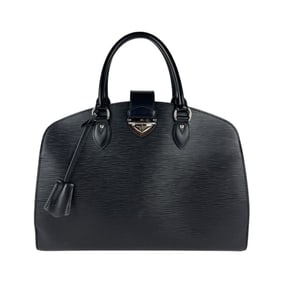 Louis Vuitton Epi Pont Neuf GM Handbag, Leather, Noir, Women's, M59042, z5117