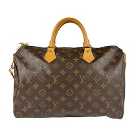 Louis Vuitton LOUIS VUITTON Handbag Shoulder Bag Monogram Speedy Bandouliere 35 Canvas Brown Gold