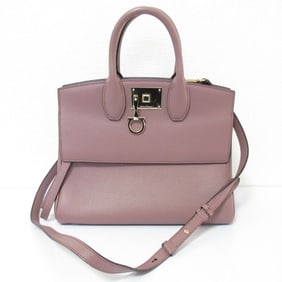 Salvatore Ferragamo Studio bag 28 leather handbag shoulder purple for women