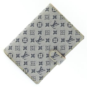Louis Vuitton Notebook Cover Monogram Mini Agenda PM R20910 Blue Women's LOUIS VUITTON