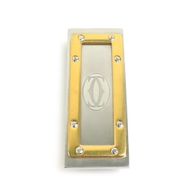 CARTIER Money Clip Wallet Metal Silver x Gold Men's Women's r10547k