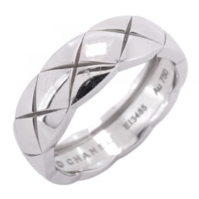 Chanel Ring Coco Crush 18KWG White Gold #60 Men's Women's