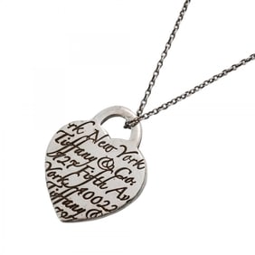 Tiffany Necklace Notes Heart Silver 925 Ladies