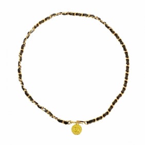 chanel belt black chain ladies