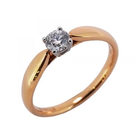 Tiffany Ring Harmony 1PD 18KPG Pink Gold Pt950 Platinum Diamond 0.25ct Size 11.5 Ladies