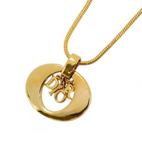 Christian Dior Necklace GP Plated Gold Ladies