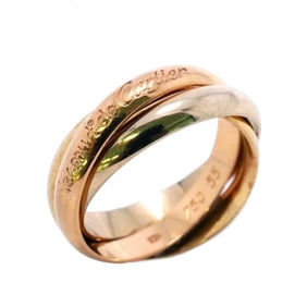 Cartier Ring Trinity 18KYG Yellow Gold 18KWG White 18KPG Pink #55 Men's Women's