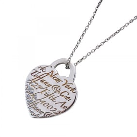 Tiffany Necklace Notes Heart Silver 925 Ladies