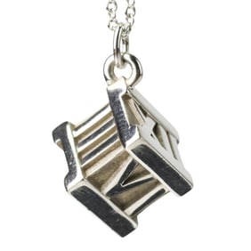 TIFFANY&Co. Tiffany Atlas Cube Necklace AG925 Silver Women's