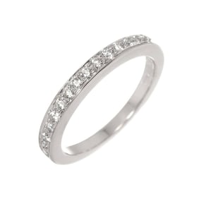 Tiffany & Co. Ring Half Diamond Pt Platinum