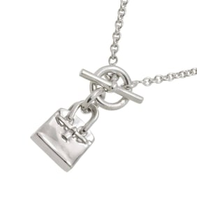 Hermes HERMES Amulet Necklace 40cm Silver Birkin SV 925