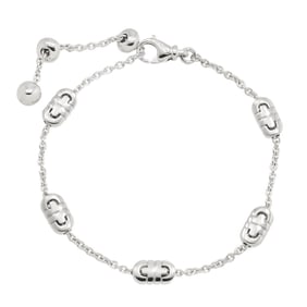 BVLGARI Parentesi 5 motif bracelet 18.5cm K18 WG white gold 750 Bracelet