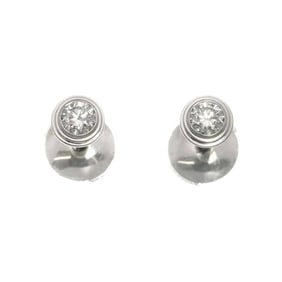 Cartier Damour Diamond Earrings Small K18 WG White Gold 750 Diamant Léger Pierced