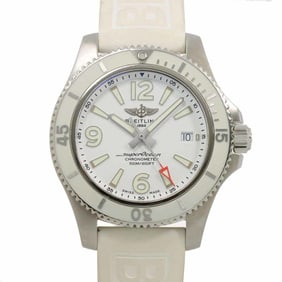 BREITLING Super Ocean 42 A17366 Men's Watch Date White Automatic Self-Winding