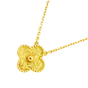 Van Cleef & Arpels VCA Alhambra Necklace 42cm K18 YG 750