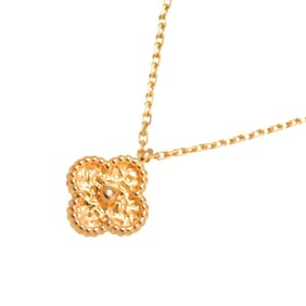 Van Cleef & Arpels Sweet Alhambra Necklace 40cm K18 PG 750