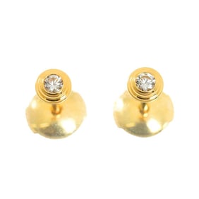 Cartier Amour Diamond Earrings XS K18 YG 750 Diamant Léger Pierced