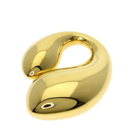 Tiffany double teardrop pendant top in 18K yellow gold for women. TIFFANY&Co.