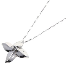 Tiffany & Co. Poinsettia Necklace Silver Women's TIFFANY